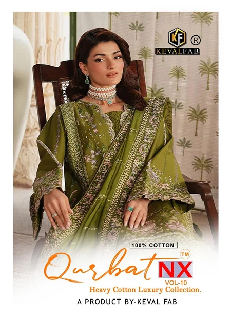Qurbat Nx Vol 10 By Keval Fab Heavy Cotton Printed Salwar Kameex